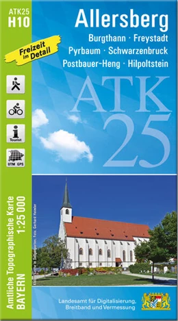 Abbildung von Landesamt für Digitalisierung | ATK25-H10 Allersberg (Amtliche Topographische Karte 1:25000) | 1. Auflage | 2024 | beck-shop.de