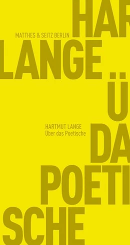 Abbildung von Lange | Über das Poetische | 1. Auflage | 2017 | beck-shop.de