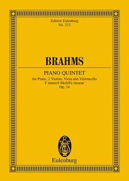 Abbildung von Brahms / Altmann | Piano Quintet F minor | 1. Auflage | 2017 | beck-shop.de