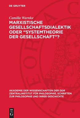 Abbildung von Heidtmann / Warnke | Marxistische Gesellschaftsdialektik oder ¿Systemtheorie der Gesellschaft¿? | 1. Auflage | 1977 | beck-shop.de