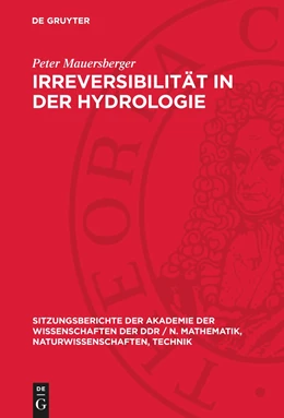 Abbildung von Mauersberger | Irreversibilität in der Hydrologie | 1. Auflage | 1982 | beck-shop.de