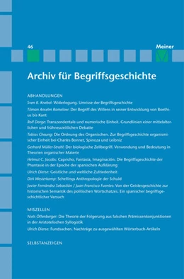 Abbildung von Bermes / Scholtz | Archiv für Begriffsgeschichte. Band 46 | 1. Auflage | 2019 | beck-shop.de