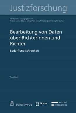 Abbildung von Bieri | Bearbeitung von Daten über Richterinnen und Richter | 1. Auflage | 2017 | beck-shop.de
