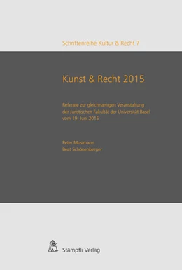 Abbildung von Schönenberger / Mosimann | Kunst & Recht 2015 / Art & Law 2015 | 1. Auflage | 2015 | beck-shop.de