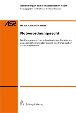 Abbildung von Lehner | Notverordnungsrecht | 1. Auflage | 2016 | beck-shop.de