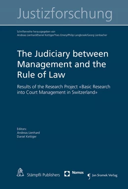 Abbildung von Lienhard / Kettiger | The Judiciary between Management and the Rule of Law | 1. Auflage | 2016 | beck-shop.de