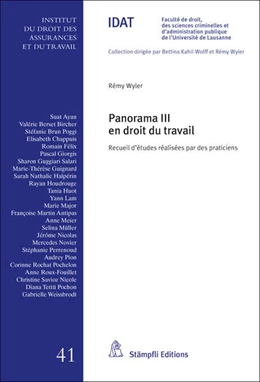 Abbildung von Wyler | Panorama III en droit du travail | 1. Auflage | 2017 | beck-shop.de
