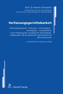 Abbildung von Schubarth | Verfassungsgerichtsbarkeit | 2. Auflage | 2017 | beck-shop.de