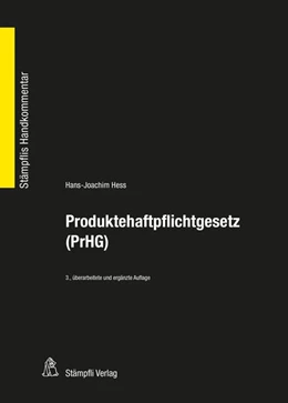 Abbildung von Hess | Produktehaftpflichtgesetz (PrHG) | 3. Auflage | 2016 | beck-shop.de