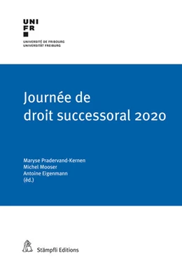 Abbildung von Pradervand-Kernen / Mooser | Journée de droit successoral 2020 | 1. Auflage | 2020 | beck-shop.de