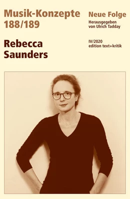 Abbildung von Tadday | MUSIK-KONZEPTE 188 / 189: Rebecca Saunders | 1. Auflage | 2020 | beck-shop.de