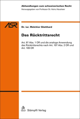 Abbildung von Glatthard | Das Rücktrittsrecht | 1. Auflage | 2020 | beck-shop.de