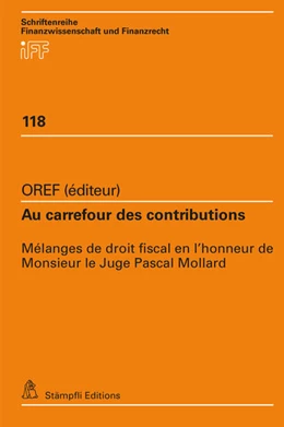 Abbildung von Conrady / Glauser | Au carrefour des contributions | 1. Auflage | 2020 | beck-shop.de