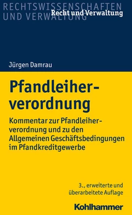 Abbildung von Damrau | Pfandleiherverordnung | 3. Auflage | 2020 | beck-shop.de