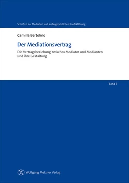 Abbildung von Bertolino | Der Mediationsvertrag | 1. Auflage | 2020 | beck-shop.de