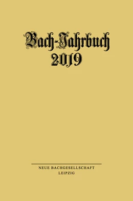 Abbildung von Wollny | Bach-Jahrbuch 2019 | 1. Auflage | 2019 | beck-shop.de