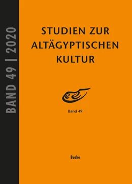Abbildung von Kahl / Kloth | Studien zur Altägyptischen Kultur Band 49 | 1. Auflage | 2020 | beck-shop.de