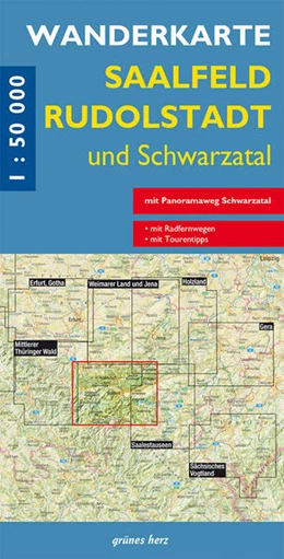 Abbildung von Gebhardt | Wanderkarte Saalfeld, Rudolstadt und Schwarzatal | 6. Auflage | 2024 | beck-shop.de