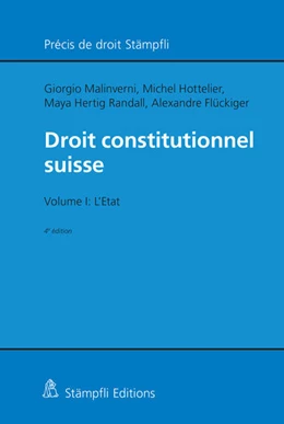 Abbildung von Malinverni / Hottelier | Droit constitutionnel suisse | 4. Auflage | 2021 | beck-shop.de