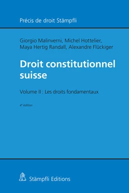 Abbildung von Malinverni / Hottelier | Droit constitutionnel suisse | 4. Auflage | 2021 | beck-shop.de