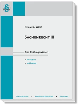 Abbildung von Hemmer / Wüst | Sachenrecht III | 15. Auflage | 2024 | beck-shop.de