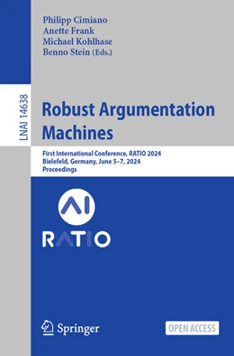 Abbildung von Cimiano / Frank | Robust Argumentation Machines | 1. Auflage | 2024 | 14638 | beck-shop.de