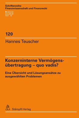 Abbildung von Teuscher | Konzerninterne Vermögensübertragung - quo vadis? | 1. Auflage | 2021 | beck-shop.de