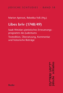 Abbildung von Aptroot / Voß | Libes briv (1748/49) | 1. Auflage | 2021 | beck-shop.de