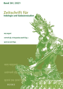 Abbildung von Harder / Hüsken | Zeitschrift für Indologie und Südasienstudien | 1. Auflage | 2022 | beck-shop.de