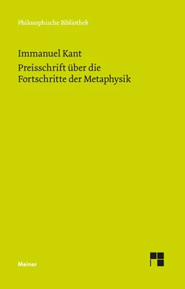 Abbildung von Kant / Theis | Preisschrift über die Fortschritte der Metaphysik | 1. Auflage | 2024 | 777 | beck-shop.de