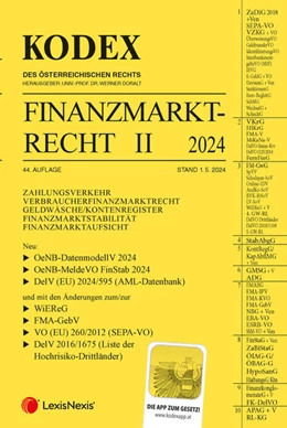Abbildung von Doralt | KODEX Finanzmarktrecht Band II 2024 - inkl. App | 44. Auflage | 2024 | beck-shop.de