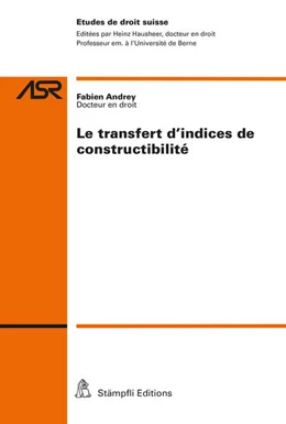 Abbildung von Andrey | Le transfert d'indices de constructibilité | 1. Auflage | 2022 | beck-shop.de