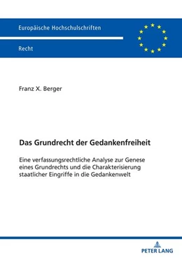 Abbildung von Berger | Das Grundrecht der Gedankenfreiheit | 1. Auflage | 2024 | beck-shop.de