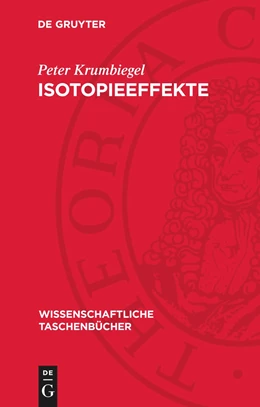 Abbildung von Krumbiegel | Isotopieeffekte | 1. Auflage | 1970 | beck-shop.de