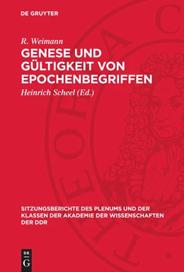 Abbildung von Engelberg / Scheel | Genese und Gültigkeit von Epochenbegriffen | 1. Auflage | 1974 | beck-shop.de