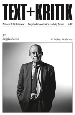 Abbildung von Markus | TEXT + KRITIK - Siegfried Lenz | 1. Auflage | 2022 | beck-shop.de