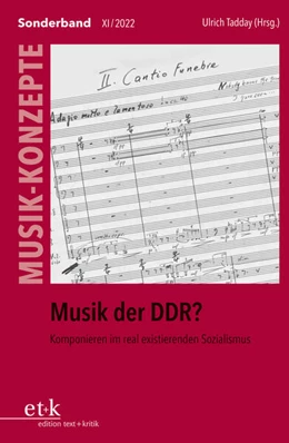 Abbildung von Tadday | MUSIK-KONZEPTE Sonderband - Musik der DDR? | 1. Auflage | 2022 | beck-shop.de