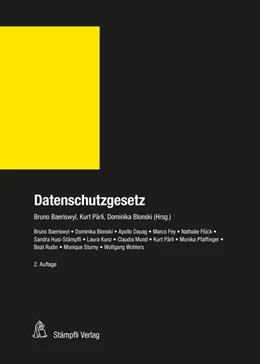 Abbildung von Baeriswyl / Pärli | Datenschutzgesetz (DSG) | 2. Auflage | 2023 | beck-shop.de