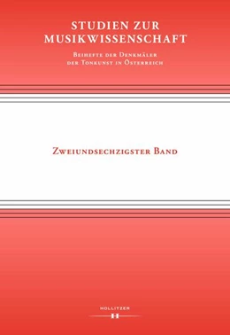 Abbildung von Békéssy / Finke | Studien zur Musikwissenschaft - Beihefte der Denkmäler der Tonkunst in Österreich. Band 62 | 1. Auflage | 2024 | beck-shop.de