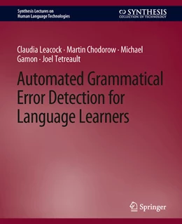 Abbildung von Leacock / Chodorow | Automated Grammatical Error Detection for Language Learners | 1. Auflage | 2022 | beck-shop.de