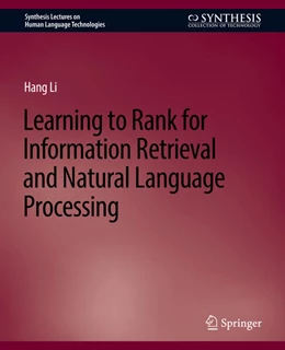 Abbildung von Li | Learning to Rank for Information Retrieval and Natural Language Processing | 1. Auflage | 2022 | beck-shop.de