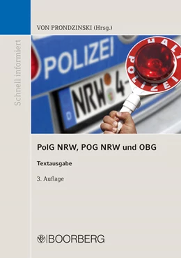Abbildung von Prondzinski | PolG NRW, POG NRW und OBG | 3. Auflage | 2023 | beck-shop.de