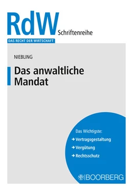 Abbildung von Niebling | Das anwaltliche Mandat | 1. Auflage | 2024 | beck-shop.de