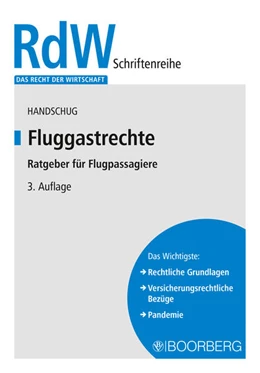 Abbildung von Handschug | Fluggastrechte | 3. Auflage | 2024 | beck-shop.de
