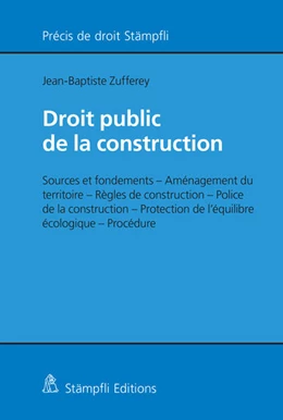 Abbildung von Zufferey | Droit public de la construction | 1. Auflage | 2024 | beck-shop.de