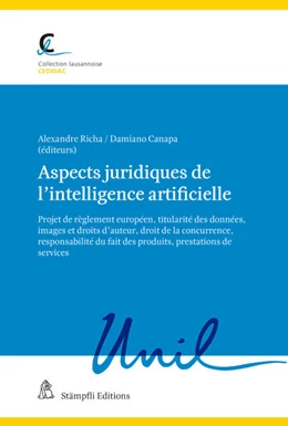 Abbildung von Canapa / Richa | Aspects juridiques de l'intelligence artificielle | 1. Auflage | 2024 | beck-shop.de