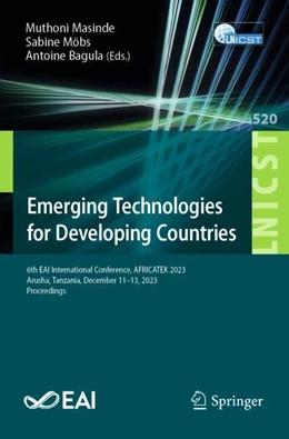Abbildung von Masinde / Möbs | Emerging Technologies for Developing Countries | 1. Auflage | 2024 | 520 | beck-shop.de