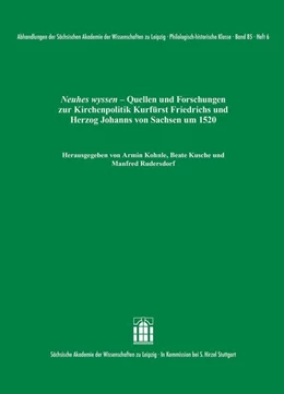 Abbildung von Kohnle / Kusche | Neuhes wyssen | 1. Auflage | 2024 | 85.6 | beck-shop.de