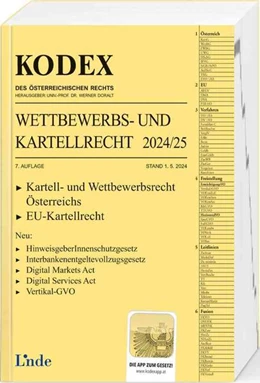 Abbildung von Becka / Doralt | KODEX Wettbewerbs- und Kartellrecht 2024/25 | 7. Auflage | 2024 | beck-shop.de