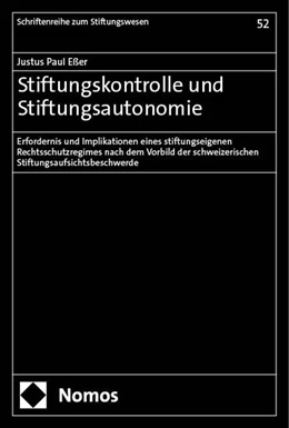Abbildung von Eßer | Stiftungskontrolle und Stiftungsautonomie | 1. Auflage | 2024 | 52 | beck-shop.de